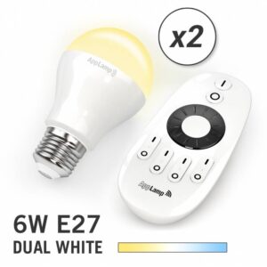 Mi·Light Mi-light 6W Dual White E27 Set van 2 Wifi LED Lampen - led-lighting-store.nl