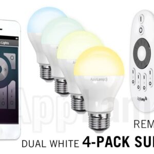 Mi·Light Mi-light 6W Dual White E27 Set van 4 Wifi LED Lampen Starterskit - led-lighting-store.nl