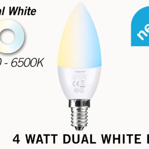 Mi·Light Miboxer / Mi-Light Kaarslamp 4W Dual White E14 Wifi LED Lamp - led-lighting-store.nl